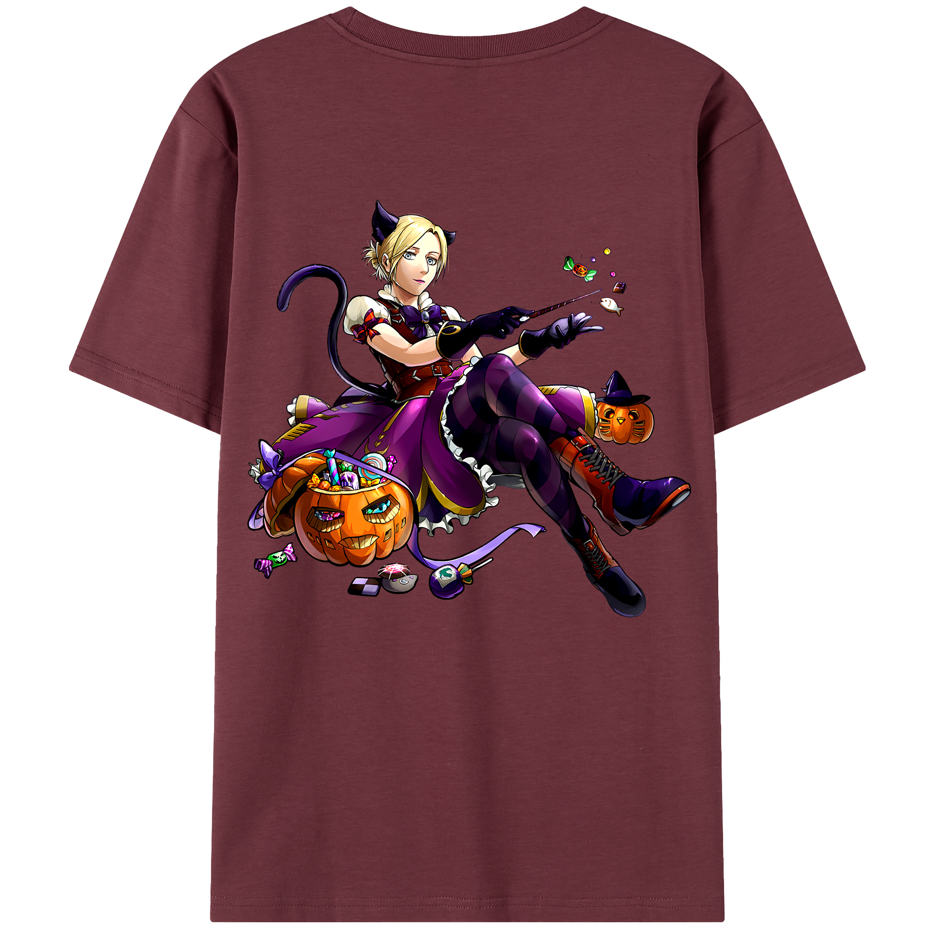 （画像用） 進撃の巨人 アニ・レオンハート Attack on Titan Annie Leonhart 綿100％半袖Tシャツ（背面プリント）